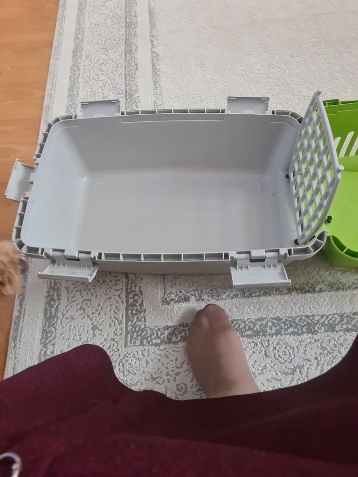 Yeşil Taşıma Çantası ve Kedi ve küçük köpek cantasi - Görsel 3