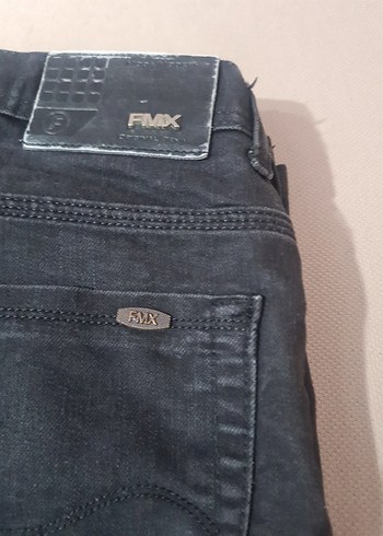 l/xl Beden siyah Renk Erkek Siyah Düğmeli Regular Fit Denim Pantolon
