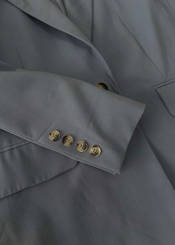 xs Beden Bershka Düğmeli Mavi Kadın Blazer Ceket