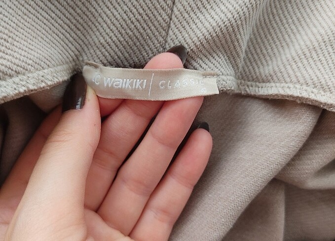 40 Beden Krem rengi tayt pantolon 