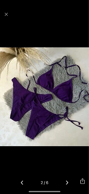 Shein mor bikini takımı