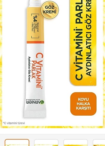 C vitamini aydınlatıcı göz kremi