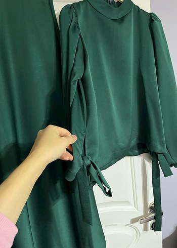 Özel tasarım bir takım şık gece ıcın uygun saten sorunu yoktur - Görsel 4