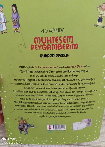 40 Adımda Muhteşem Peygamberim Çocuk Kitabı
