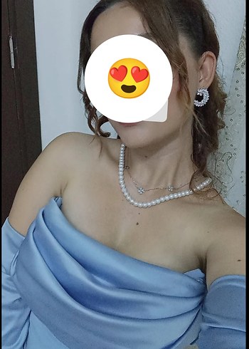 Mavi Abiye Elbise - Görsel 3