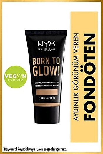 Nyx Born To Glow Fondöten