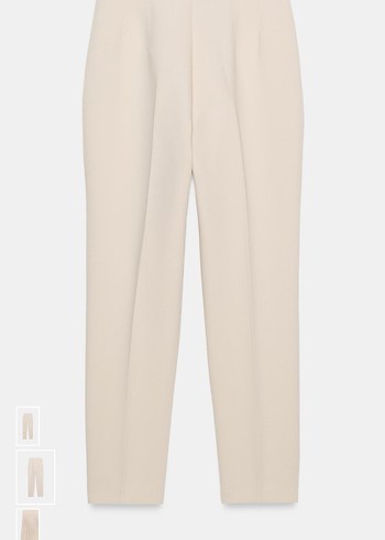 Zara yüksek bel pantolon orta-ekru - Görsel 2