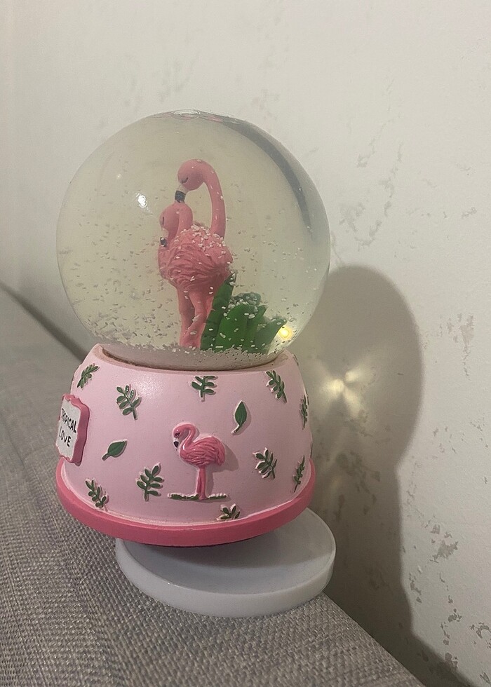 Flamingolu kar küresi - Görsel 3