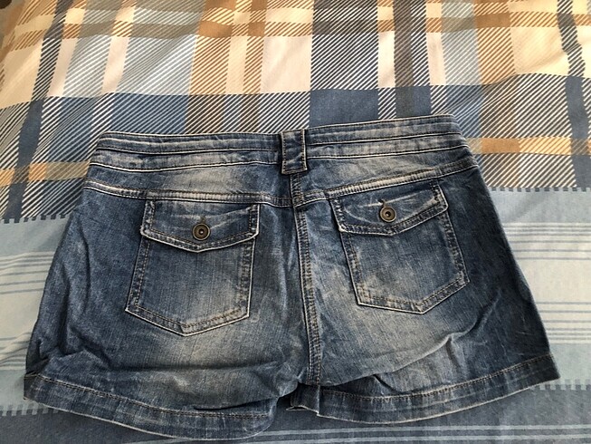 38 Beden lacivert Renk Mini kot şort