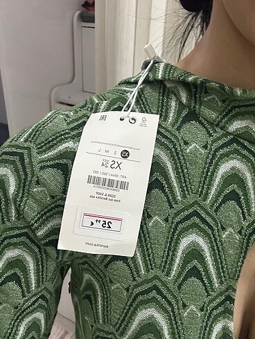 xs Beden yeşil Renk Bershika dekolteli mini elbise