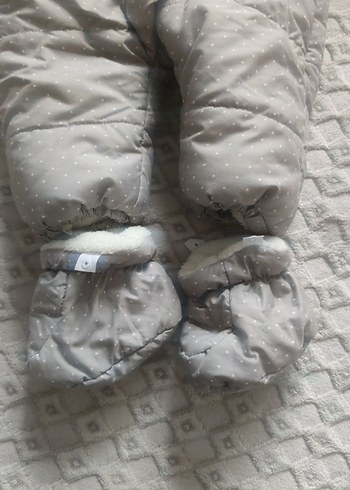 Gri Kürklü Bebek Astronot Tulum - Görsel 2