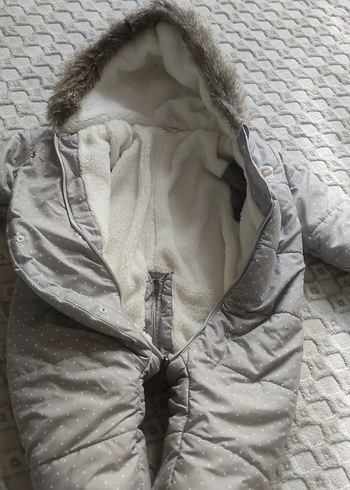 Gri Kürklü Bebek Astronot Tulum - Görsel 6