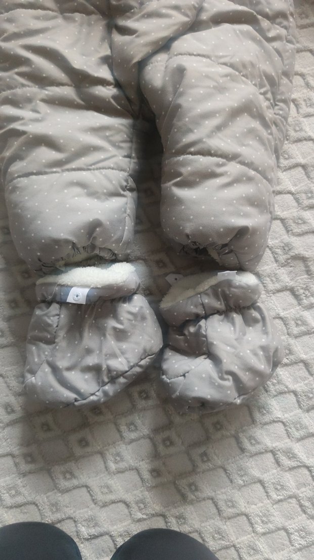 Gri Kürklü Bebek Astronot Tulum - Görsel 2