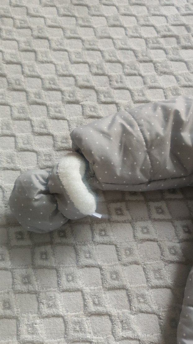 Gri Kürklü Bebek Astronot Tulum - Görsel 3