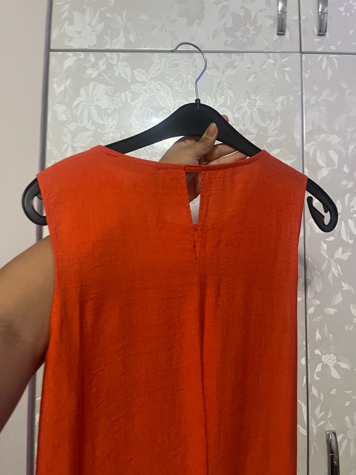 Turuncu Elbise - Görsel 4