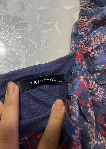 Desenli elbise - Görsel 4