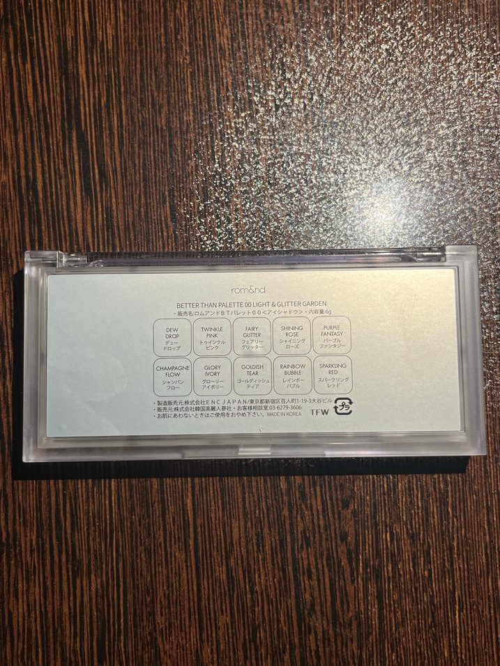 Rom&nd 00 Light&Glitter Garden Far Paleti - Görsel 4