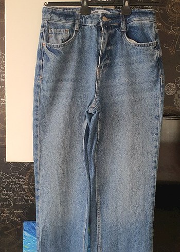 Yüksek bel straight fit jean