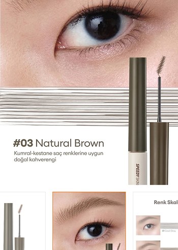 Peripera browcara 03 kaş maskarası - Görsel 2