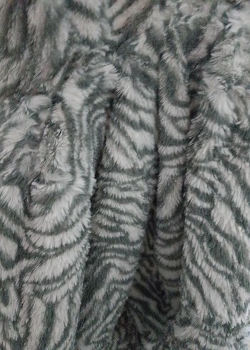 Kapüşonlu Gri Zebra Desenli Bebek Tulumu - Görsel 7