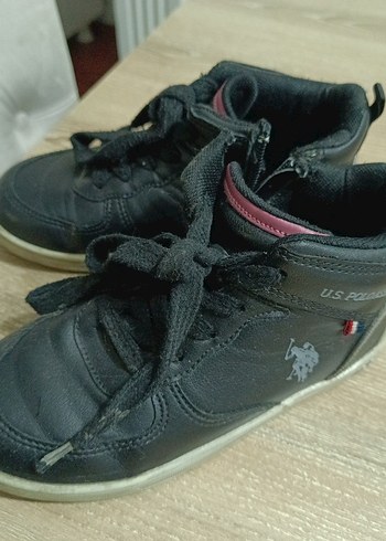 Kız Çocuk Siyah Spor Ayakkabı 30numara us polo assn - Görsel 11