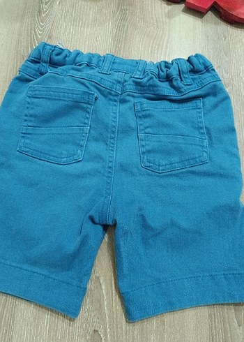 5 Yaş Beden Mavi Erkek Çocuk Bol Kesim Denim Şort