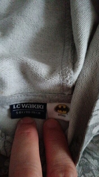 6 Yaş Beden gri Renk Lcw marka 5-6 yaş kapüşonlu sweatshirt 