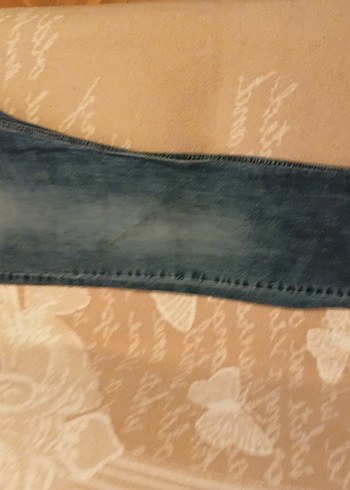 Gri Mavi Bol Kesim Denim Erkek Kot Pantolon - Görsel 4