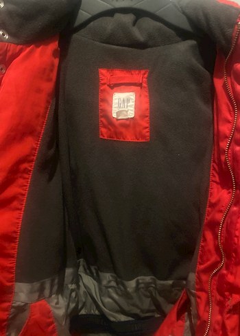 Koyu Kırmızı Erkek Çocuk  Mont - Görsel 3