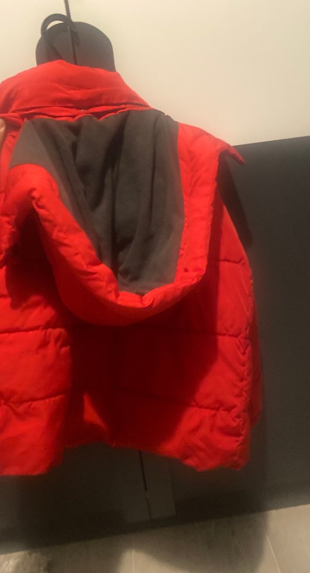 Koyu Kırmızı Erkek Çocuk  Mont - Görsel 4