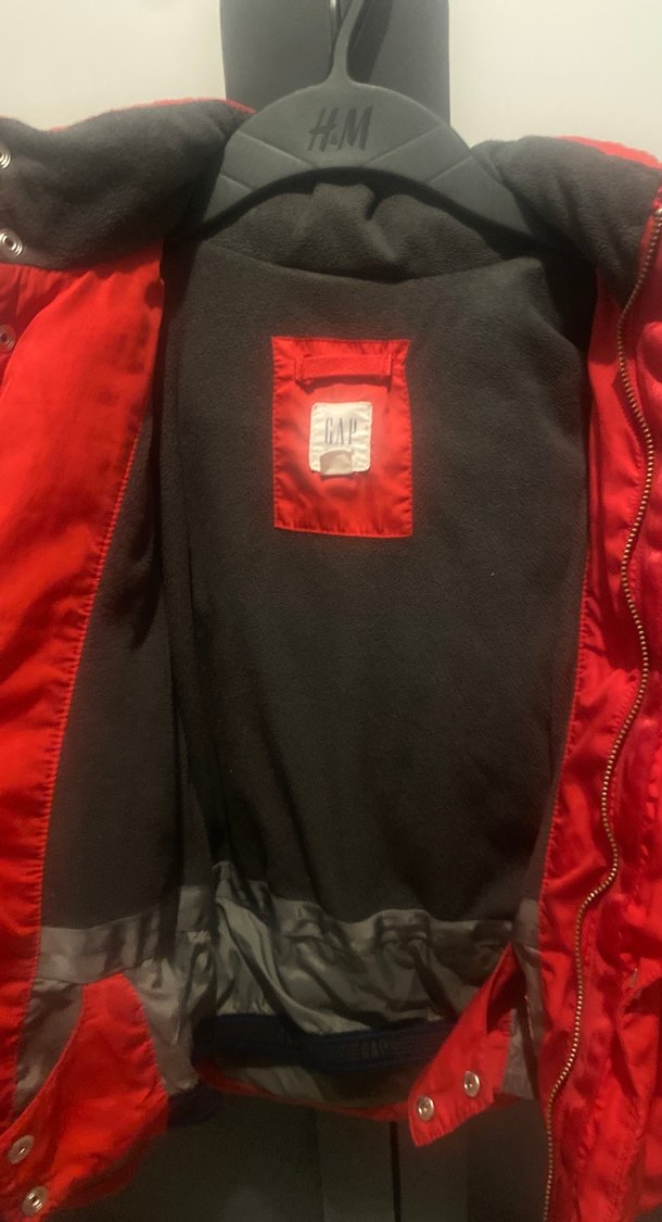 Koyu Kırmızı Erkek Çocuk  Mont - Görsel 3