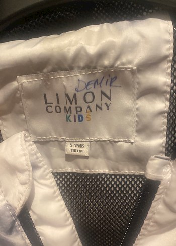 Çocuk Gri Beyaz Bağlama Desenli Fermuarlı Ceket - Görsel 3