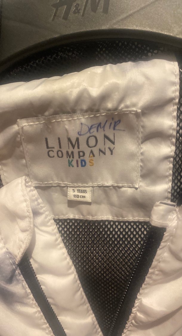 Çocuk Gri Beyaz Bağlama Desenli Fermuarlı Ceket - Görsel 3