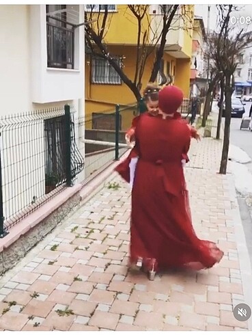 44 Beden Bordo abiye