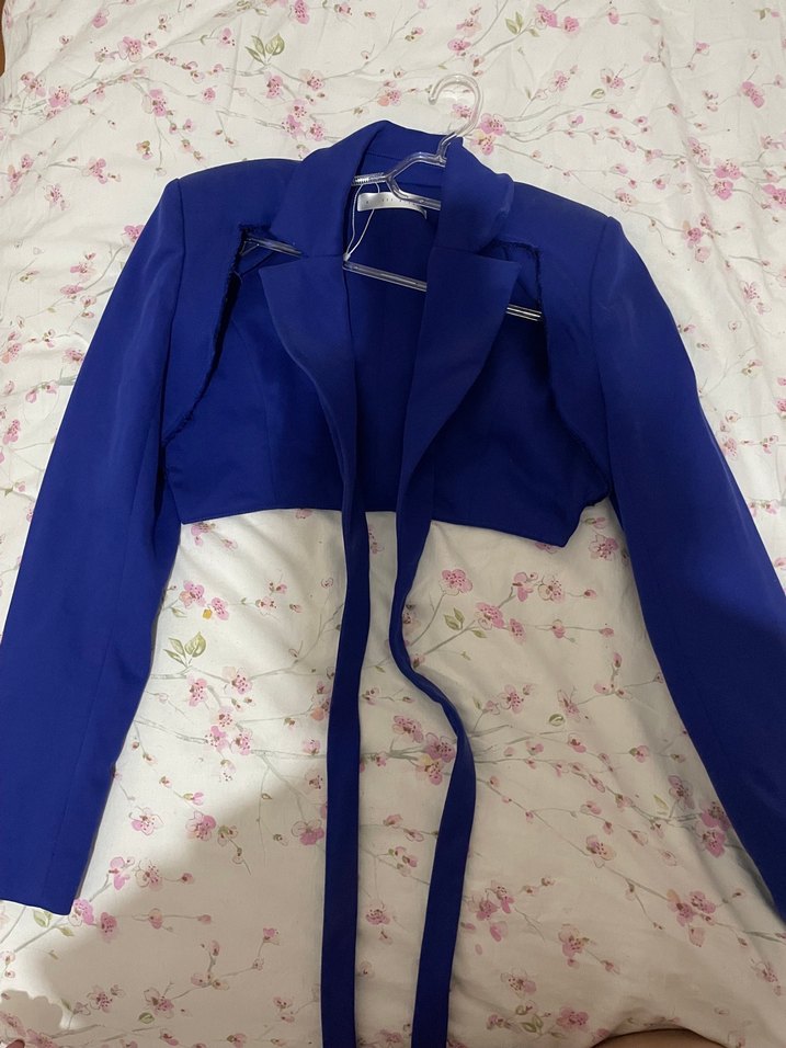 Lacivert tasarım blazer - Görsel 2