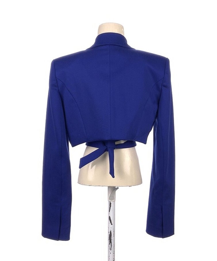 Lacivert tasarım blazer - Görsel 4