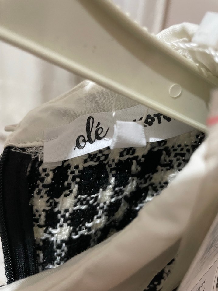 Beyaz Yakalı Pötikareli Kadın Elbise - Görsel 3