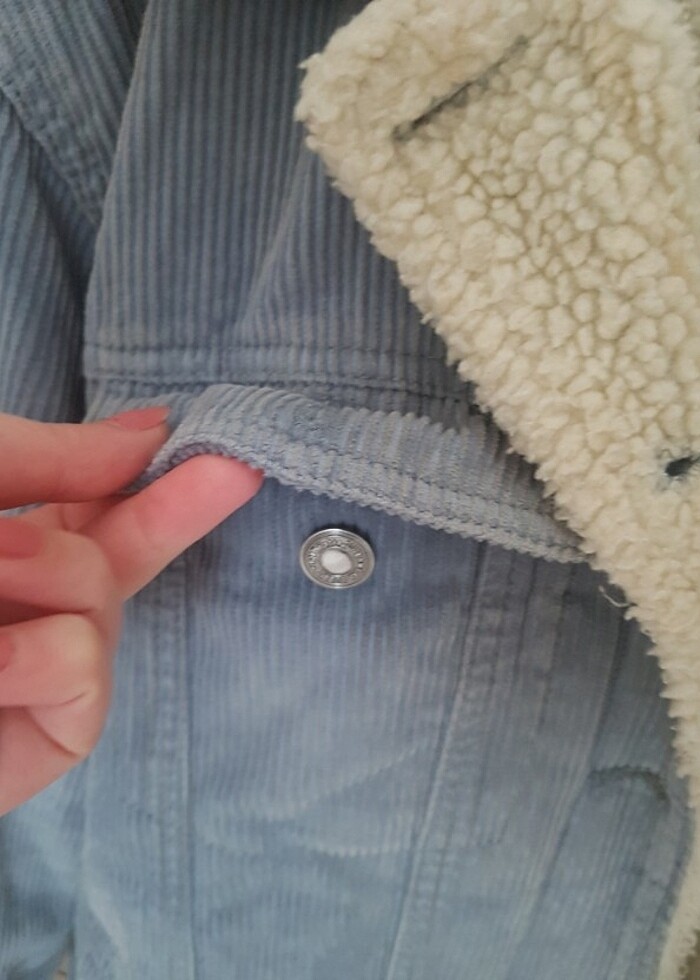 Bershka kadife fitilli ceket - Görsel 4