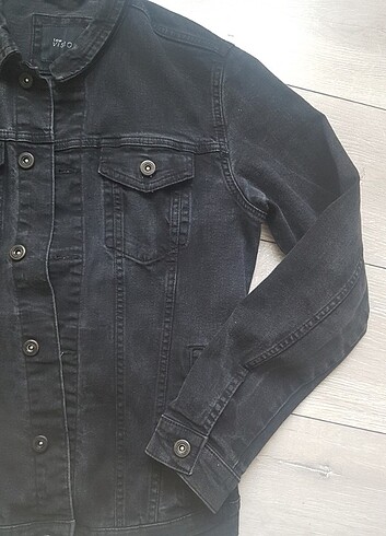 Yeni siyah kot ceket - Görsel 5