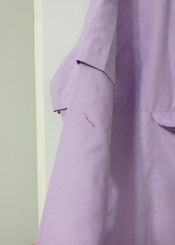 Kadın Mor Midi Yağmurluk - Görsel 3