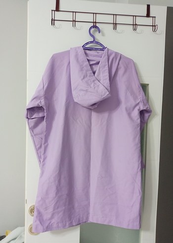 Kadın Mor Midi Yağmurluk - Görsel 4