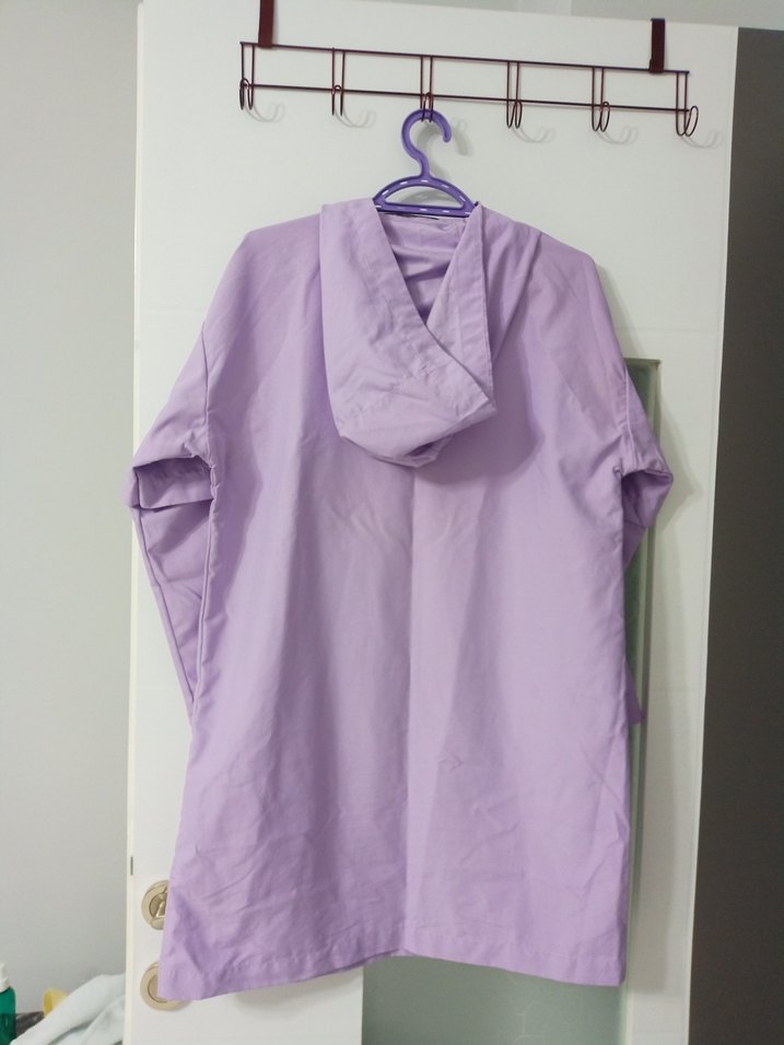 Kadın Mor Midi Yağmurluk - Görsel 4