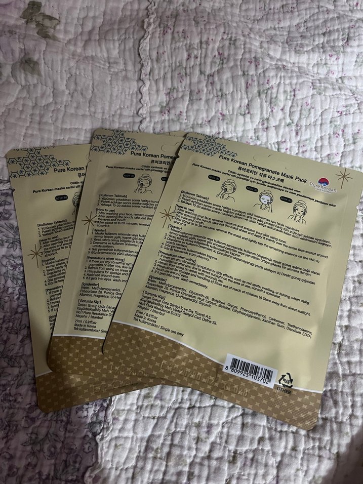 Nar Özlü Yüz Maskesi 3'lü Paket - Görsel 2