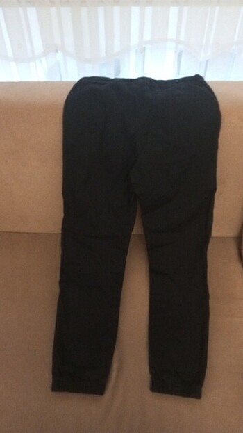 13-14 Yaş Beden lacivert Renk Erkek çocuk kanvas lastikli pantalon