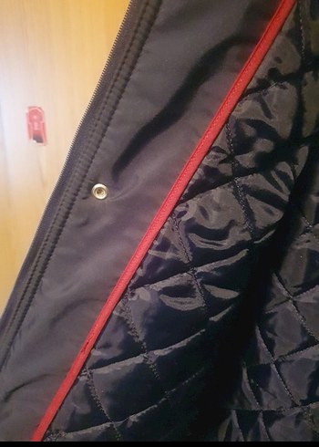 Düğmeli Lacivert Erkek Midi Mont - Görsel 6