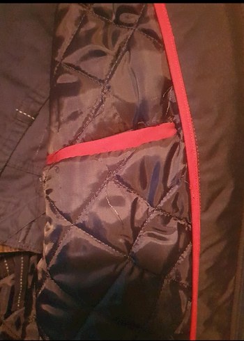 Düğmeli Lacivert Erkek Midi Mont - Görsel 7