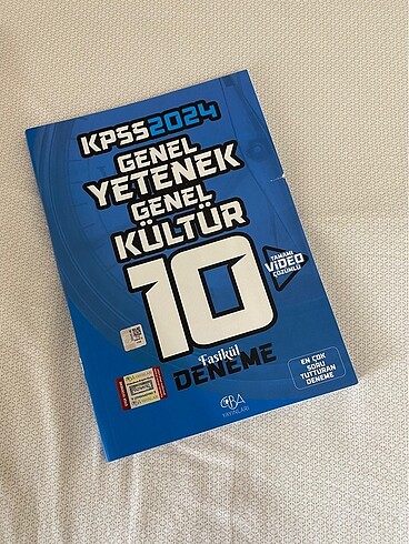 Cba yayınları kpss 2024 10 lu deneme kitabı