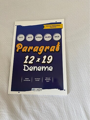 Panem yayınları paragraf deneme 12 li