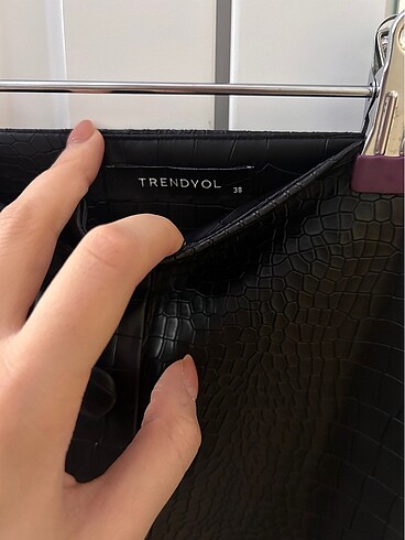 Deri mini etek - Görsel 4