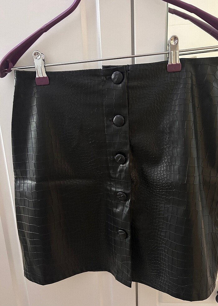 Deri mini etek - Görsel 2